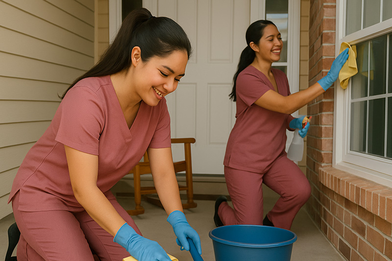 porch cleaning